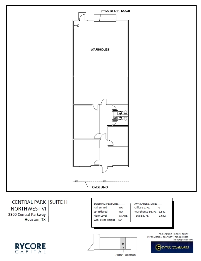 2501 Central Pky, Houston, TX for lease Floor Plan- Image 1 of 1