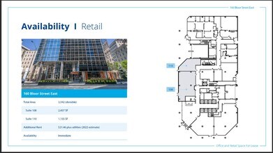 160 Bloor St E, Toronto, ON for lease Floor Plan- Image 1 of 1