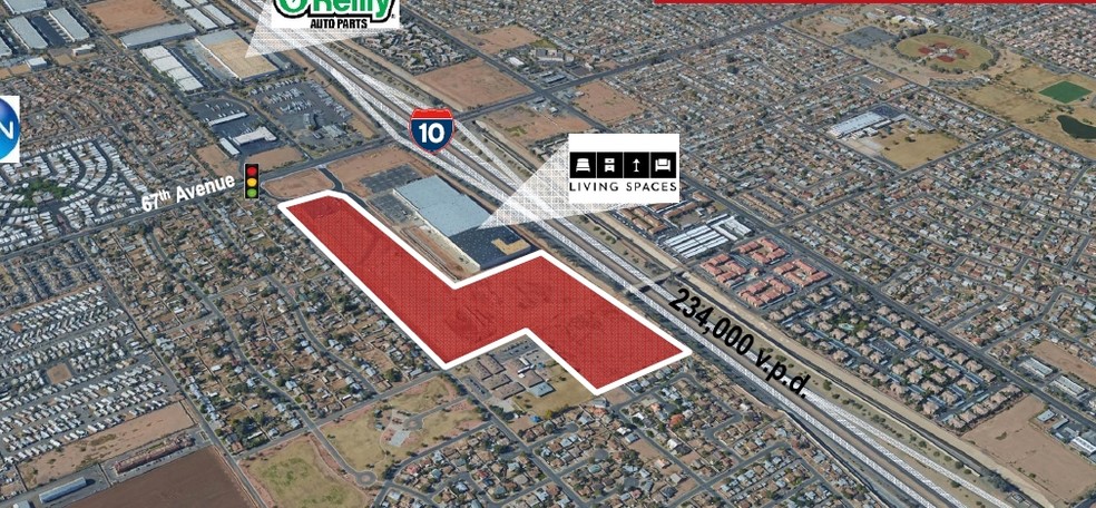 SEC 67th Ave & I-10, Phoenix, AZ for lease - Aerial - Image 2 of 3