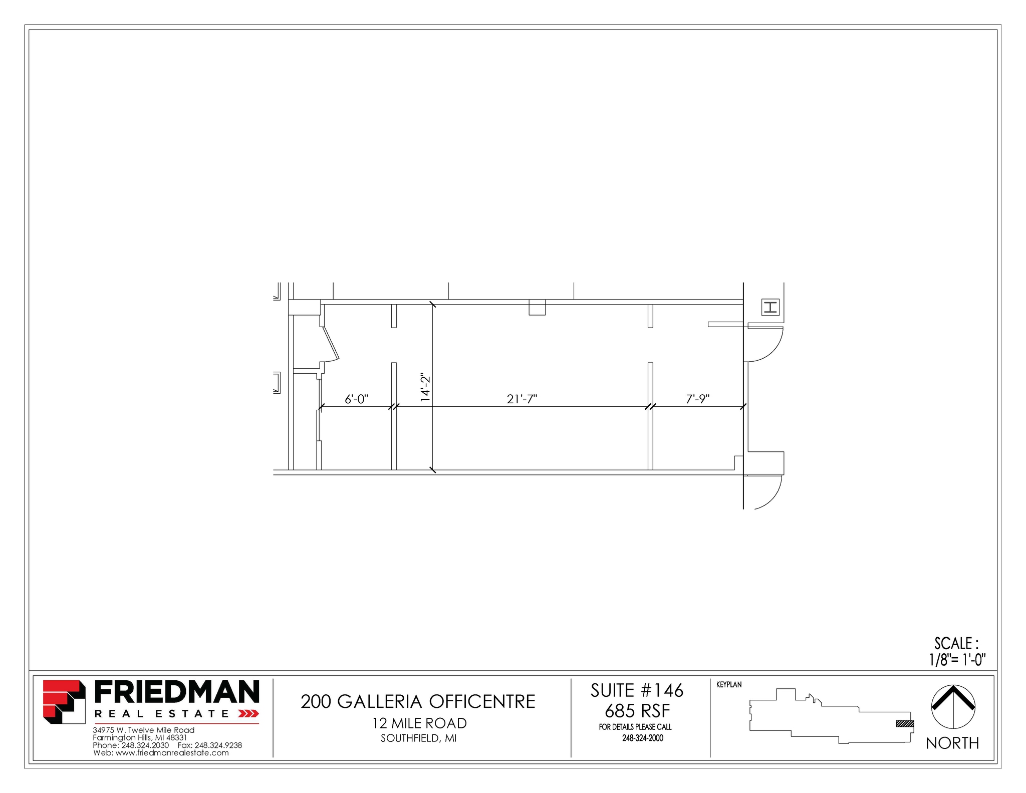 200 Galleria Officentre, Southfield, MI for sale Floor Plan- Image 1 of 2