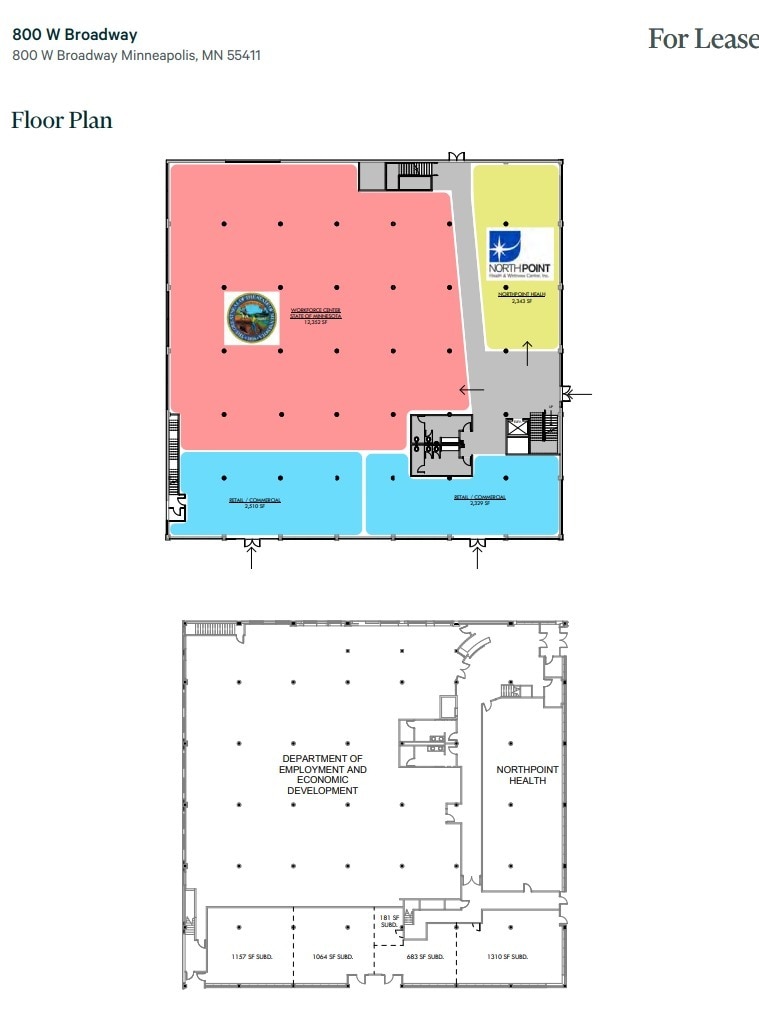 800 W Broadway Ave, Minneapolis, MN for lease Floor Plan- Image 1 of 1