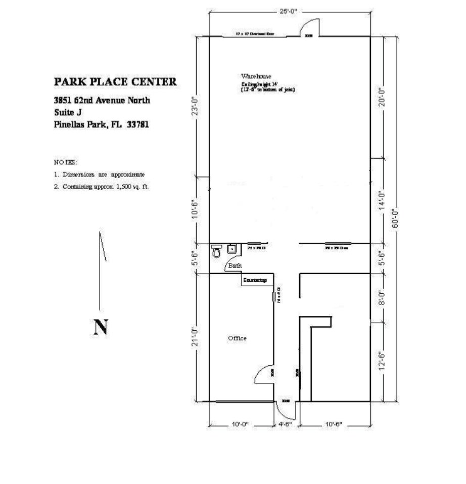 6240 39th St N, Pinellas Park, FL for lease Floor Plan- Image 1 of 1