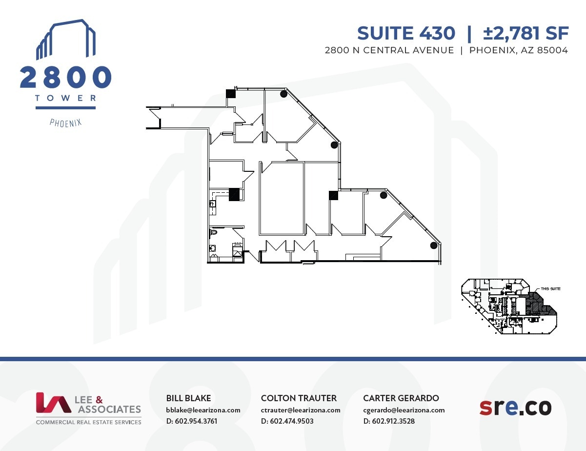 2800 N Central Ave, Phoenix, AZ for lease Floor Plan- Image 1 of 1
