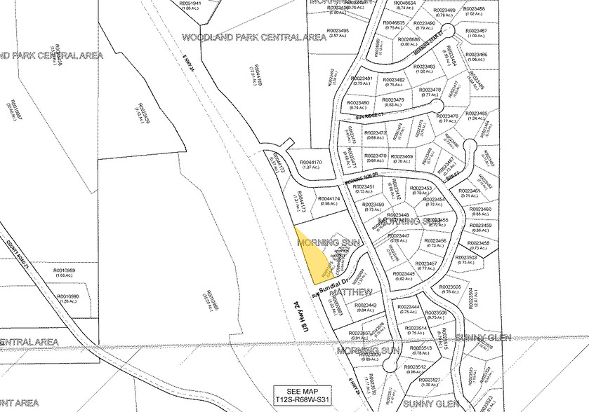 101 Sundial Dr, Woodland Park, CO for sale - Plat Map - Image 2 of 2