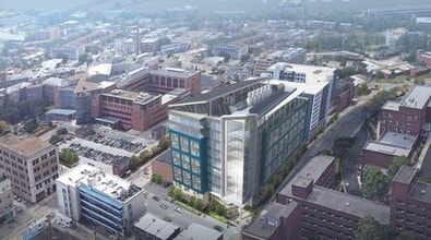 Fifth & Halket St, Oakland, PA - AERIAL map view