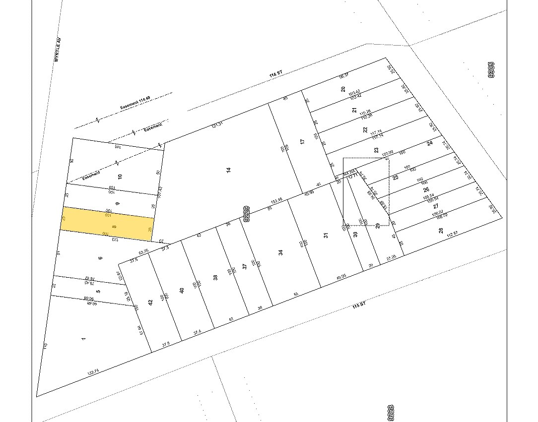 115-24 Myrtle Ave, Richmond Hill, NY for sale Plat Map- Image 1 of 1