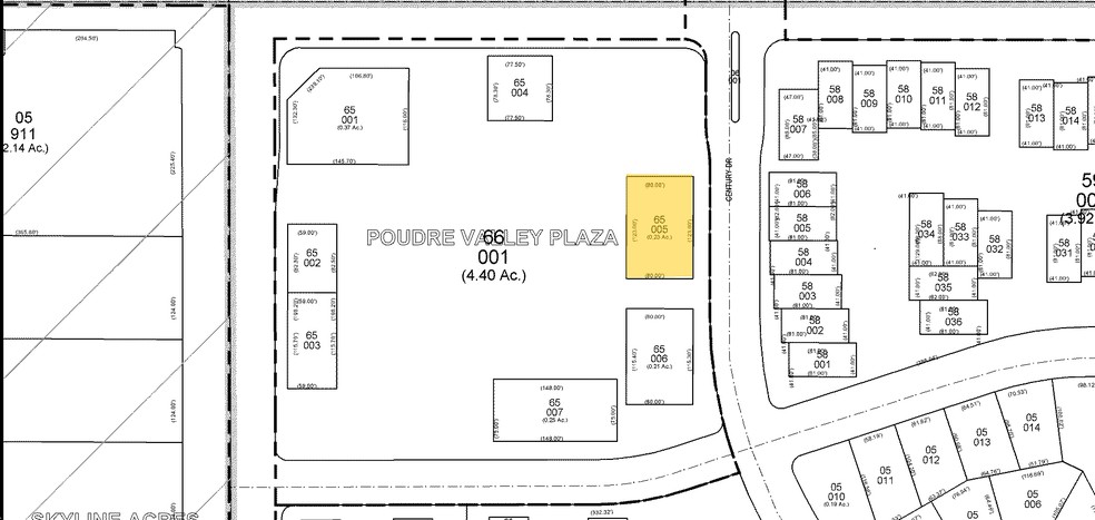 1015 W Horsetooth Rd, Fort Collins, CO for lease - Plat Map - Image 2 of 28