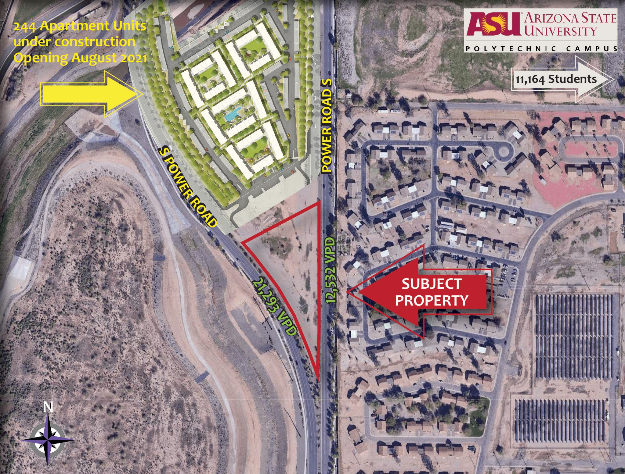 S Of Sec Power Rd & Williams Field Road, Mesa, AZ for sale Aerial- Image 1 of 1
