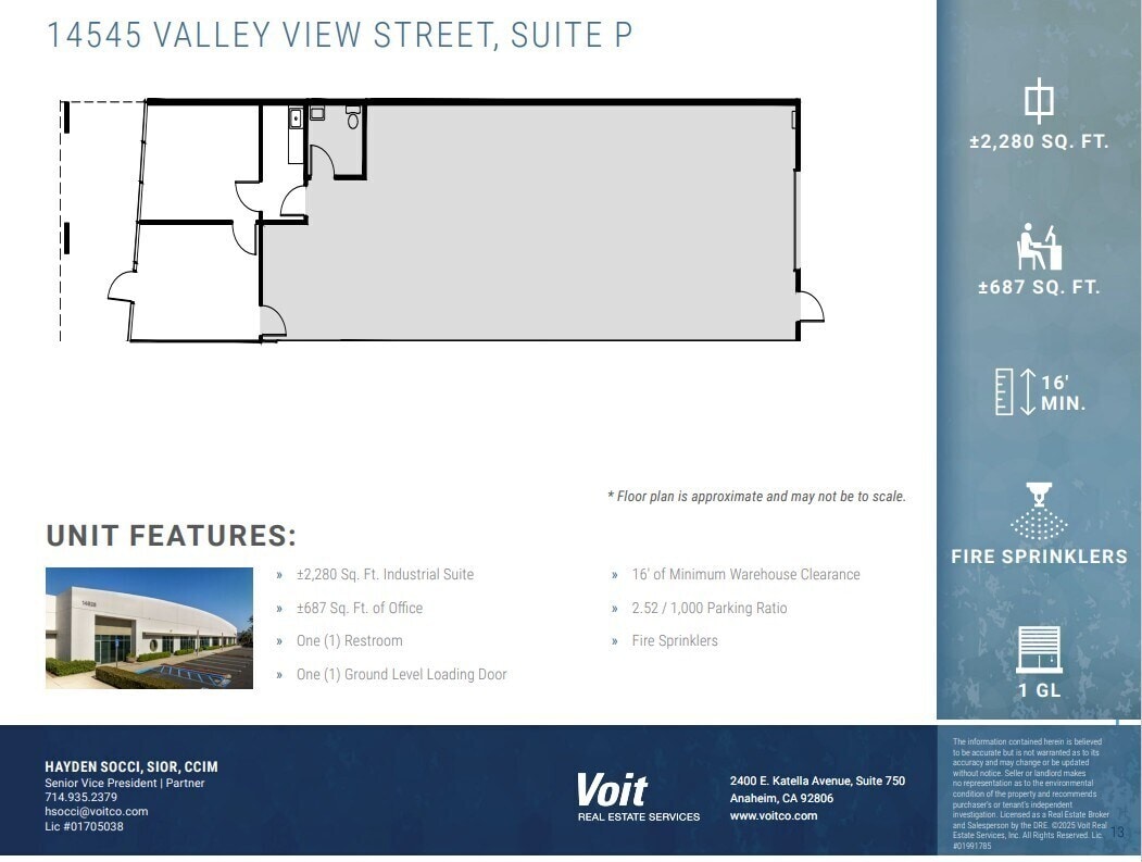 14525 Valley View Ave, Santa Fe Springs, CA for lease Floor Plan- Image 1 of 1