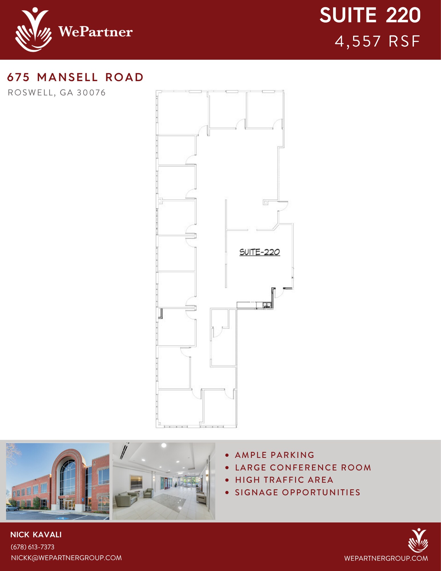 695 Mansell Rd, Roswell, GA for lease Floor Plan- Image 1 of 1