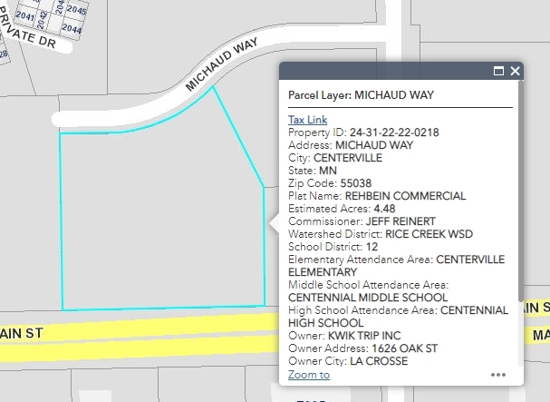 Michaud Way, Centerville, MN for sale - Building Photo - Image 2 of 2