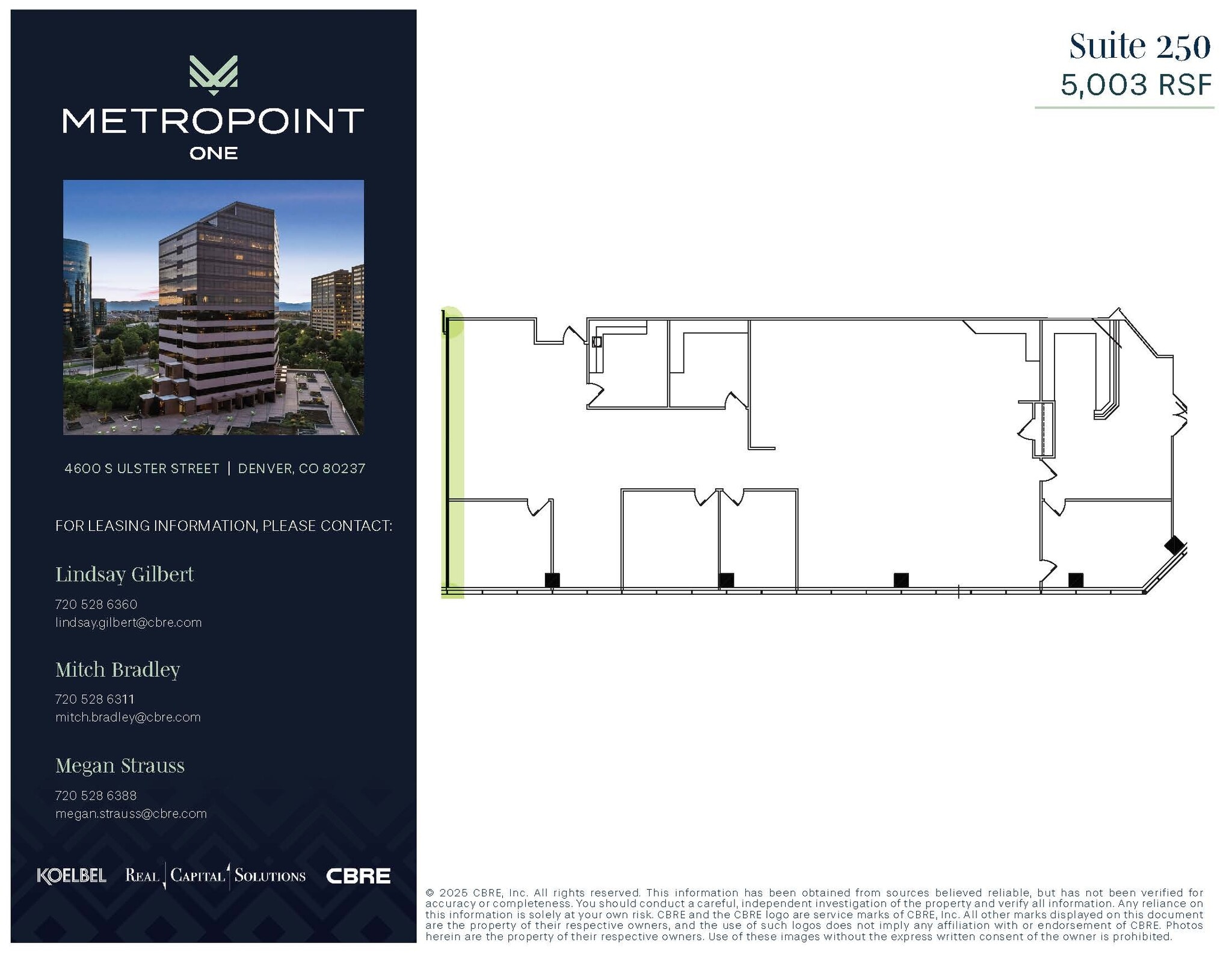 4600 S Ulster St, Denver, CO for lease Floor Plan- Image 1 of 1