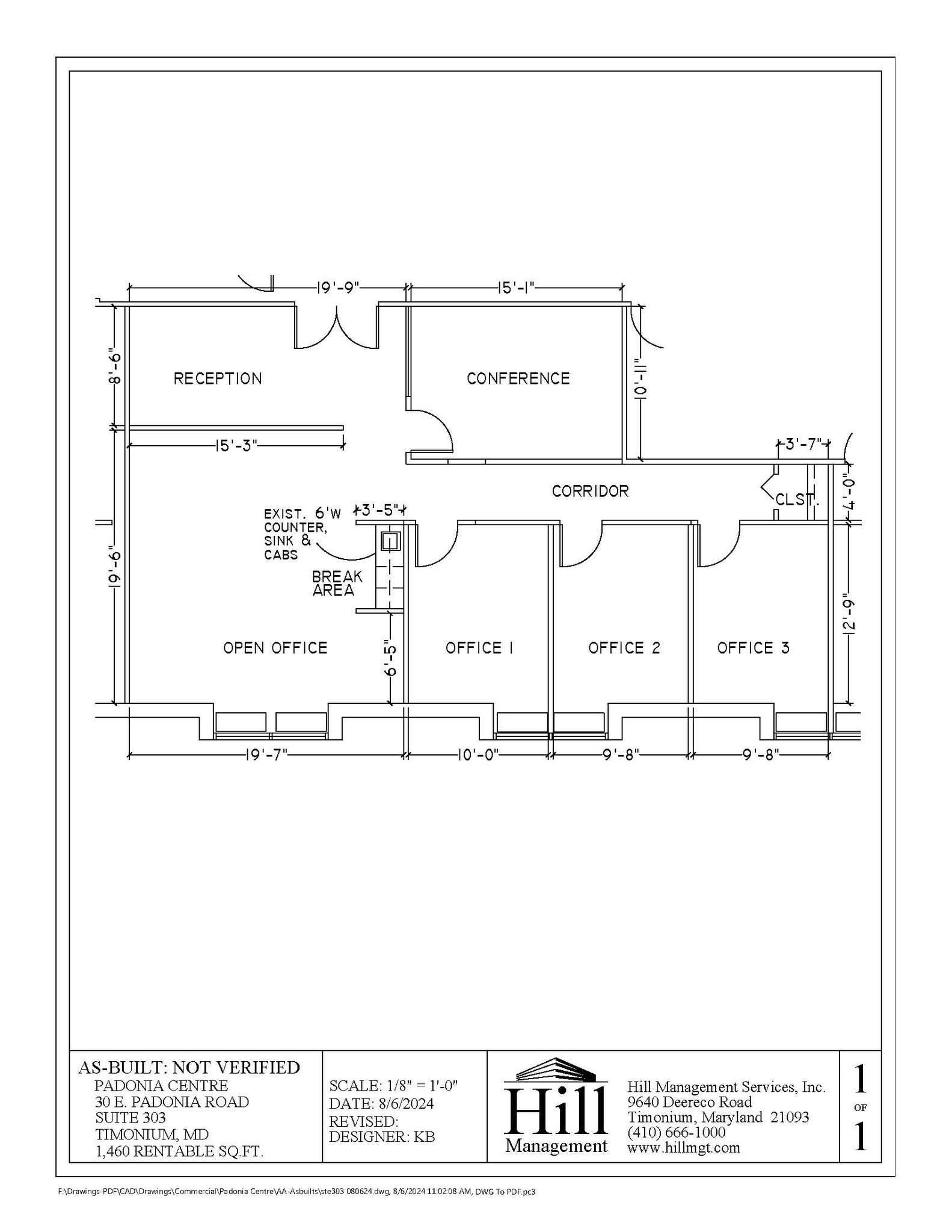 30 E Padonia Rd, Timonium, MD for lease Floor Plan- Image 1 of 1