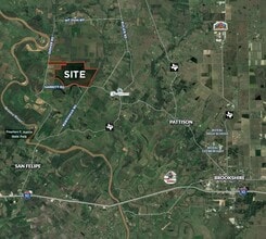 Garrett Rd, Brookshire, TX - Aerial map view