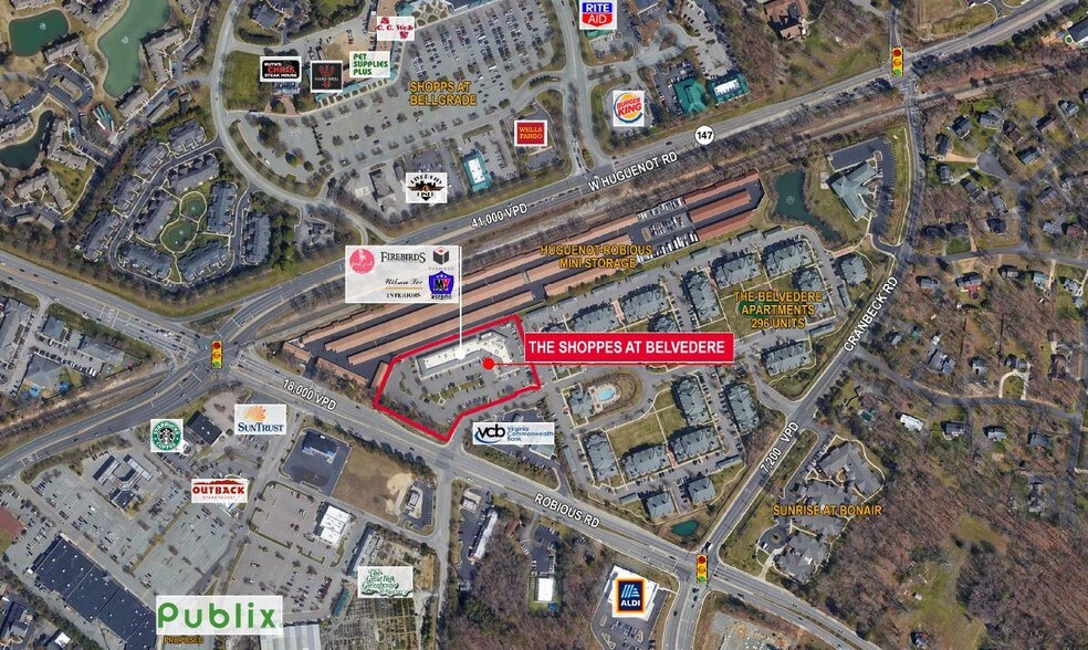 11400-11458 Robious Rd, Midlothian, VA for sale - Aerial - Image 1 of 1