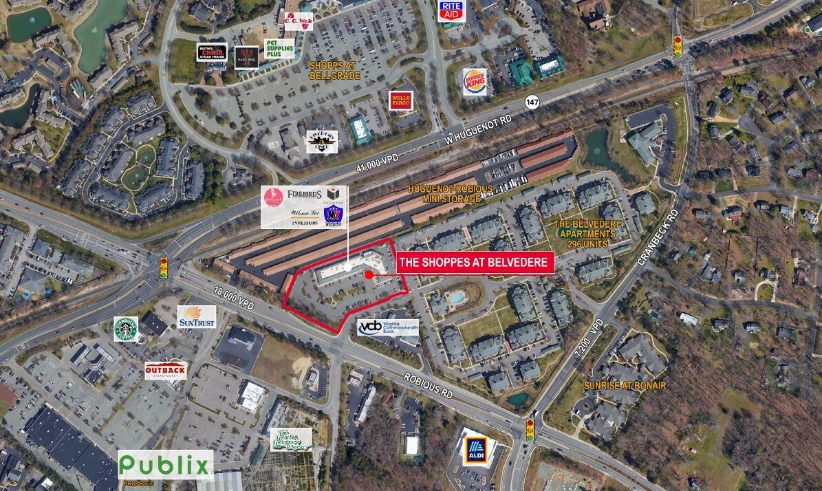 11400-11458 Robious Rd, Midlothian, VA for sale Aerial- Image 1 of 1