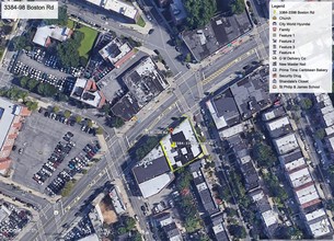 3384-3398 Boston Rd, Bronx, NY - aerial  map view