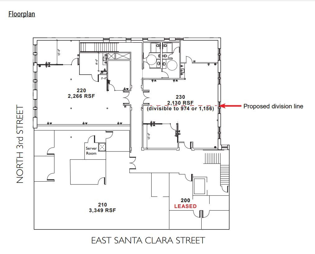 101-115 E Santa Clara St, San Jose, CA for lease Floor Plan- Image 1 of 1