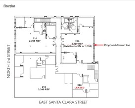 101-115 E Santa Clara St, San Jose, CA for lease Floor Plan- Image 1 of 1