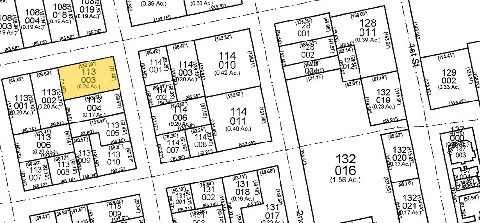 201 S 3rd St, St Charles, IL for sale - Plat Map - Image 1 of 1