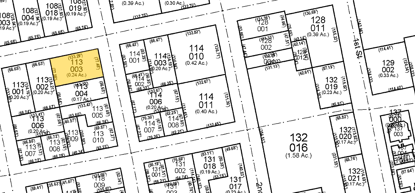 201 S 3rd St, St Charles, IL for sale Plat Map- Image 1 of 1