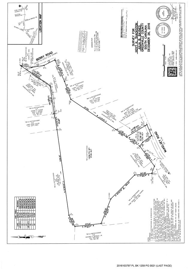 Berry Rd, Pelzer, SC 29669 Land for Sale