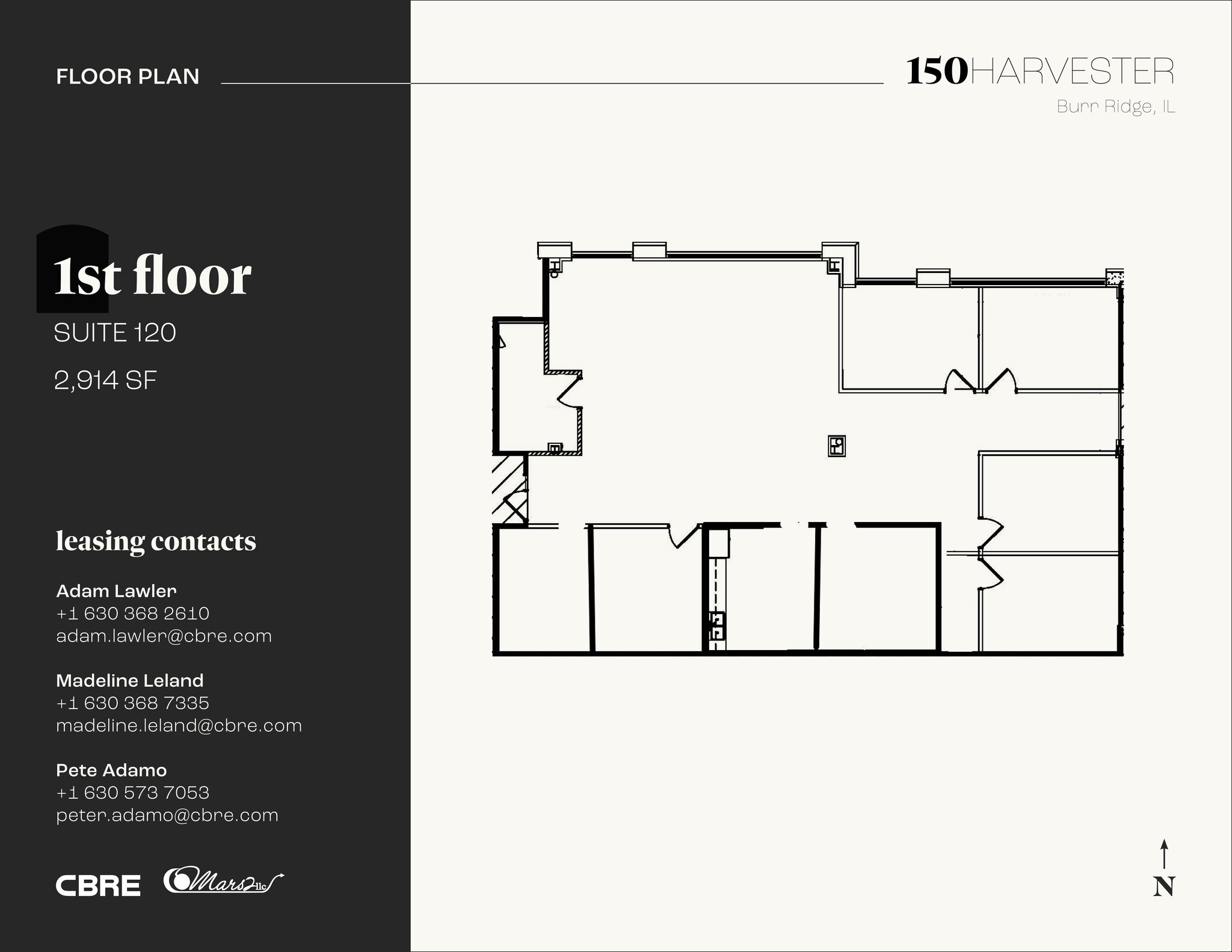 150 Harvester Dr, Burr Ridge, IL for lease Floor Plan- Image 1 of 5