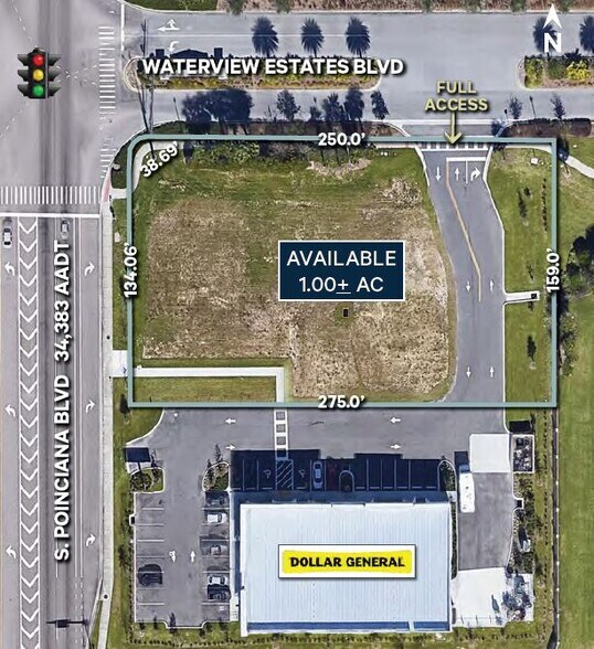 S Poinciana Blvd & Waterview Estates Blvd, Kissimmee, FL for lease - Aerial - Image 2 of 2