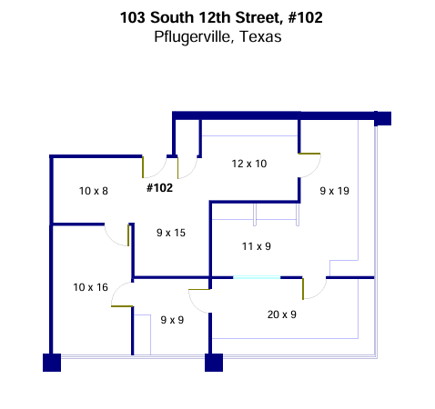103 12th St, Pflugerville, TX for lease - Floor Plan - Image 2 of 18