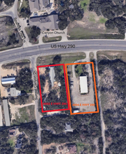 4004 E Hwy 290, Dripping Springs, TX - aerial  map view