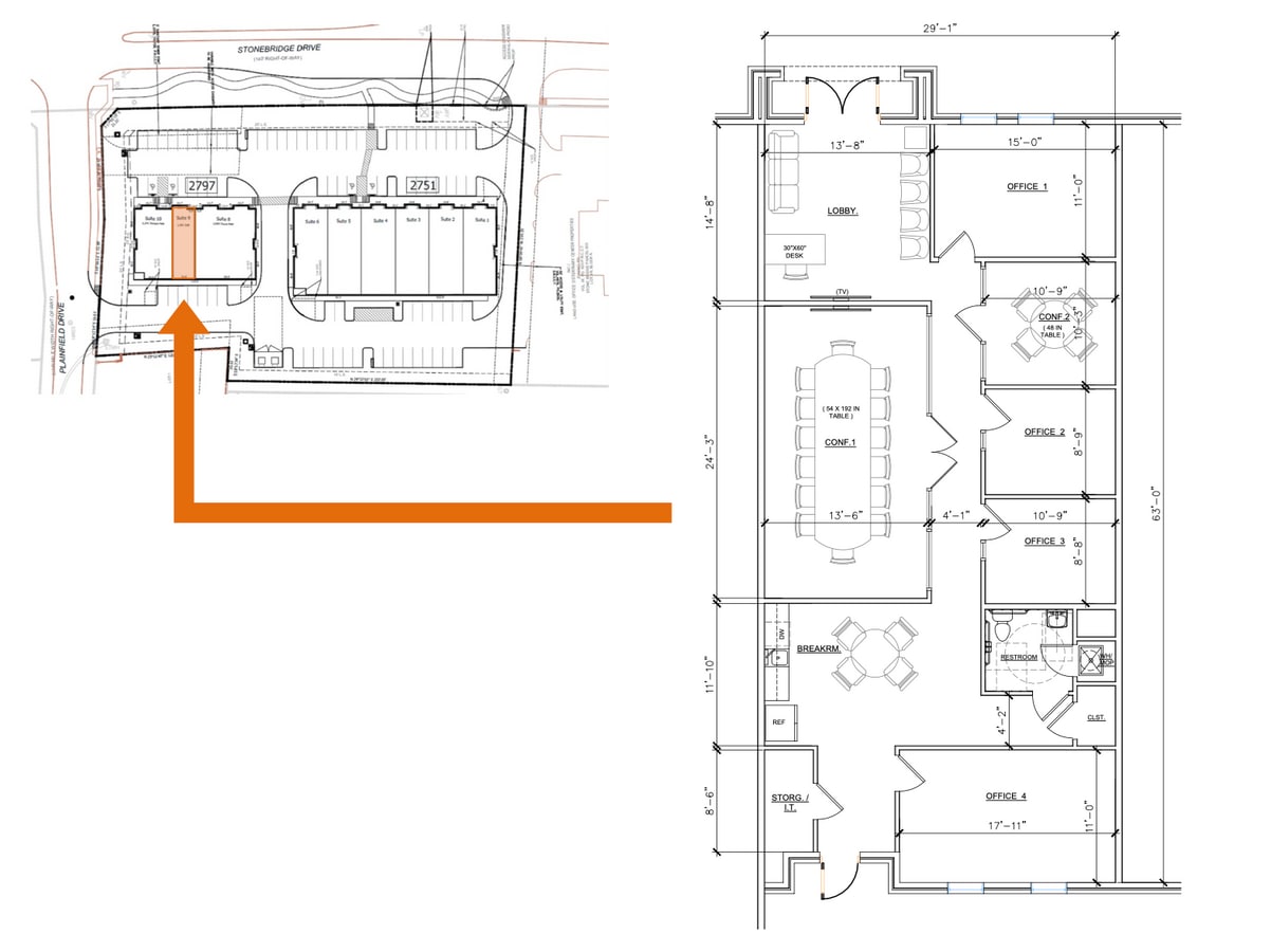 2797 S Stonebridge Dr, McKinney, TX 75070 - Unit 9 - - Floor Plan - Image 1 of 9