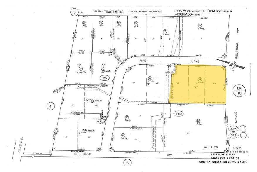4021 Pike Ln, Concord, CA for sale - Plat Map - Image 1 of 1