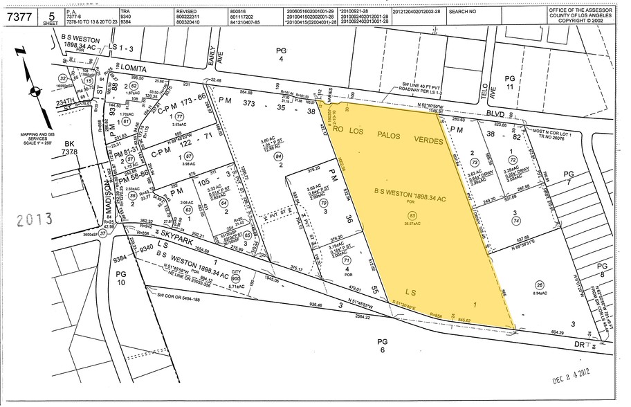 3100 Lomita Blvd, Torrance, CA for lease - Plat Map - Image 2 of 2