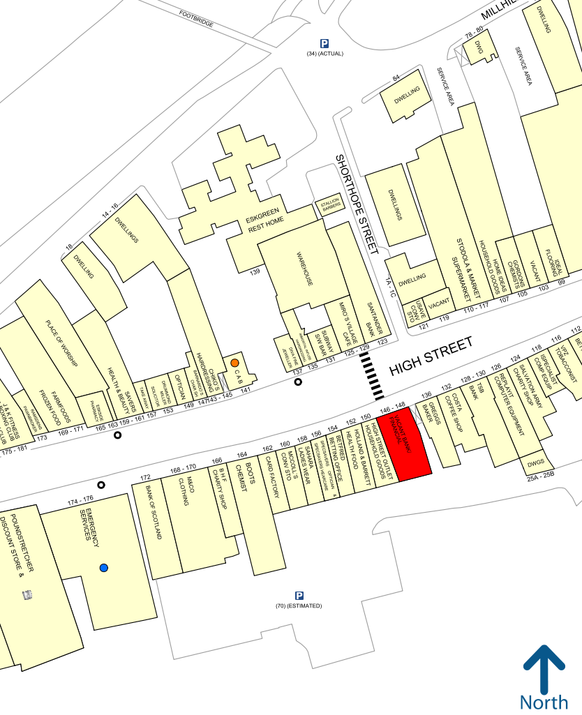 140 High St, Musselburgh for lease Goad Map- Image 1 of 1