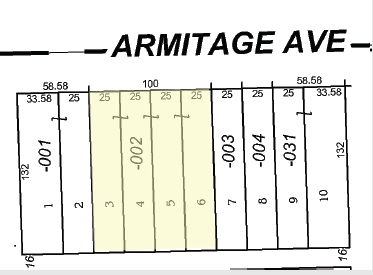 3913-3915 W Armitage Ave, Chicago, IL for lease - Plat Map - Image 3 of 8