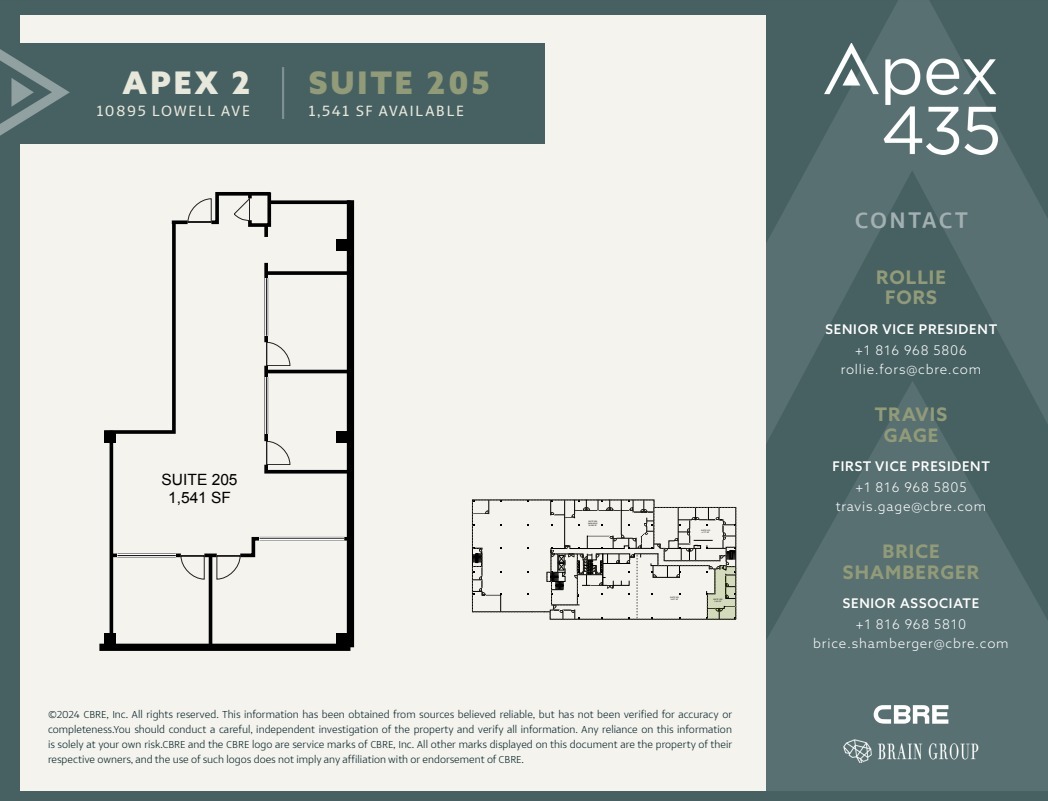 10881 Lowell Ave, Overland Park, KS for lease Floor Plan- Image 1 of 1