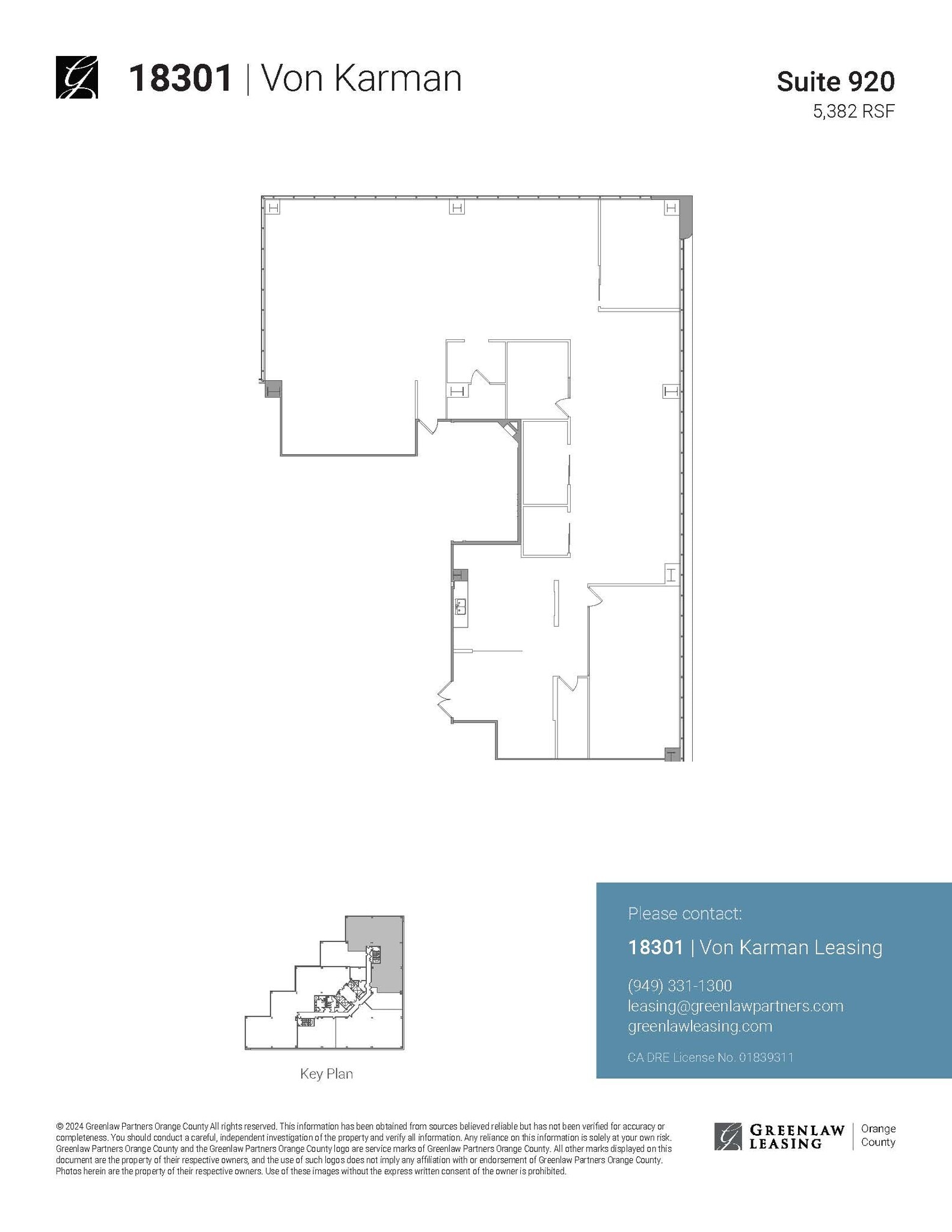 18201 Von Karman Ave, Irvine, CA for lease Floor Plan- Image 1 of 1