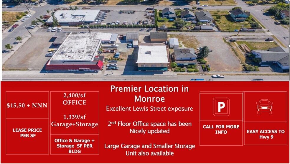 223 S Lewis St, Monroe, WA for lease - Aerial - Image 2 of 10