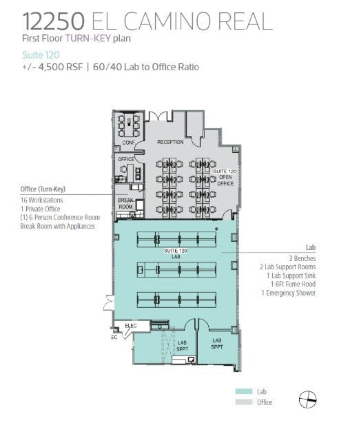 12250 El Camino Real, San Diego, CA for lease Floor Plan- Image 1 of 1