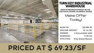 More details for 1624 N Meadowcrest Blvd, Crystal River, FL - Industrial for Sale