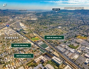 3000 W Empire Ave, Burbank, CA - AERIAL  map view - Image1