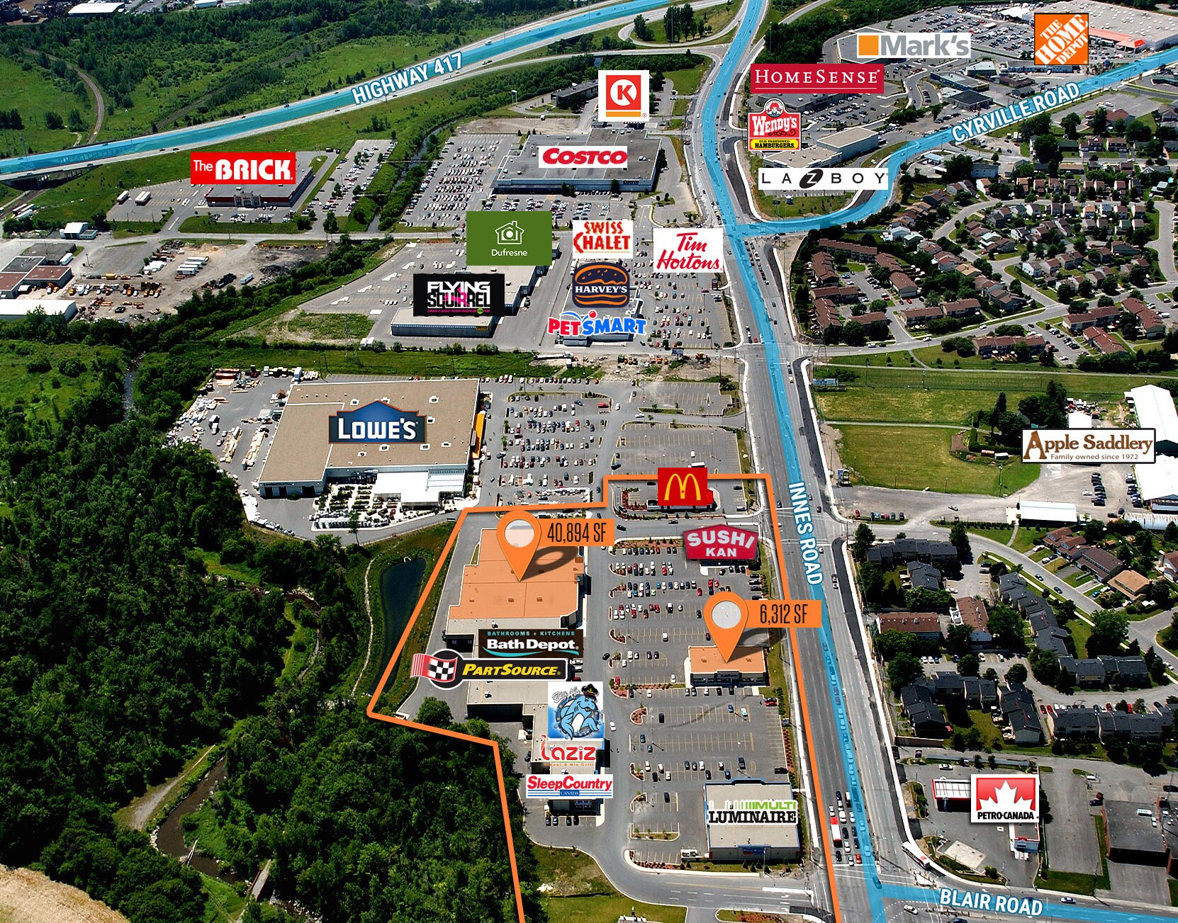 1900 Innes Rd, Ottawa, ON for sale Aerial- Image 1 of 1