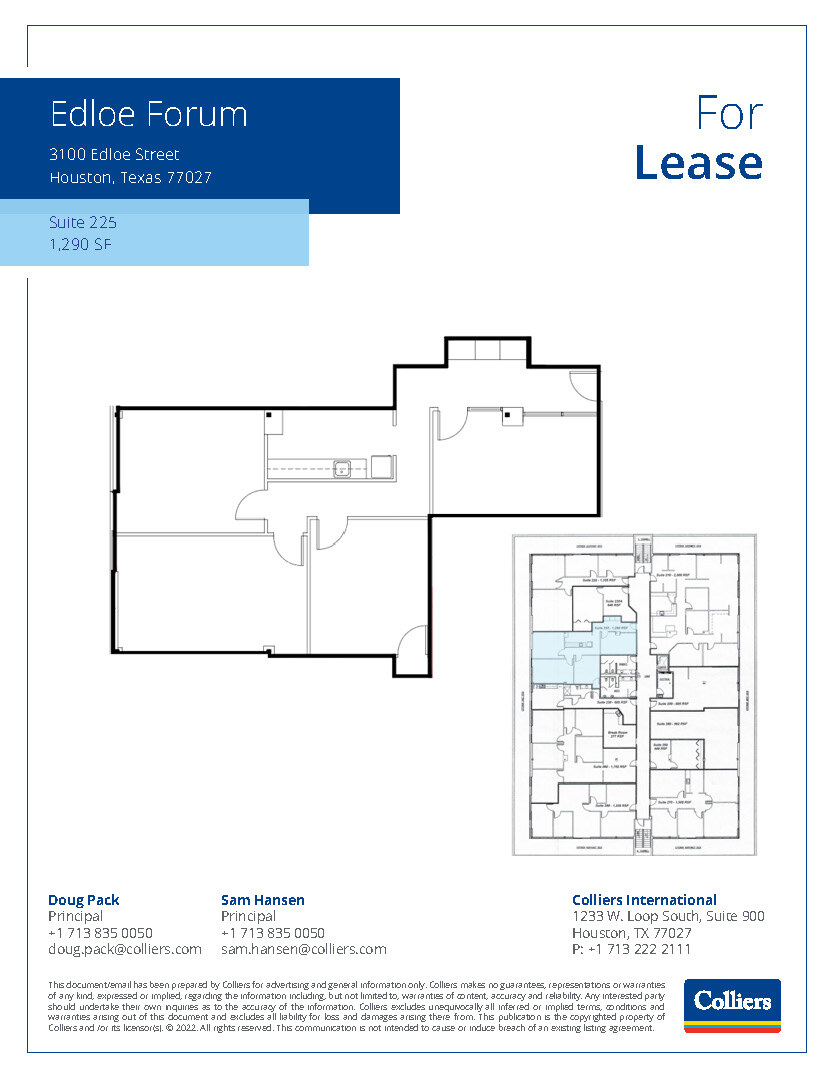 3100 Edloe St, Houston, TX for lease Floor Plan- Image 1 of 1