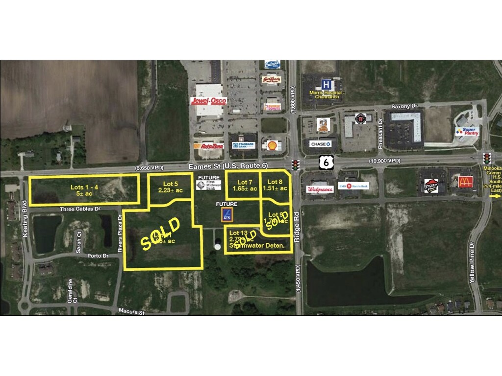 Route 6 & Ridge Rd, Channahon, IL for sale Aerial- Image 1 of 1