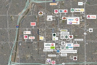 16493 Paramount Blvd, Paramount, CA - AERIAL  map view