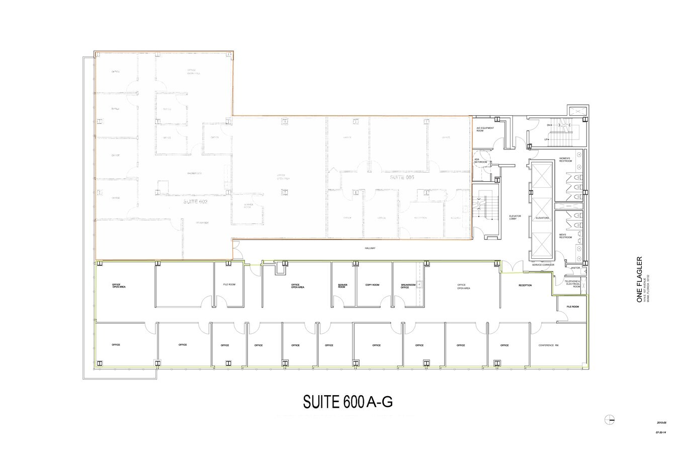 14 NE 1st Ave, Miami, FL 33132 - Unit 600 A-G - - Floor Plan - Image 2 of 2
