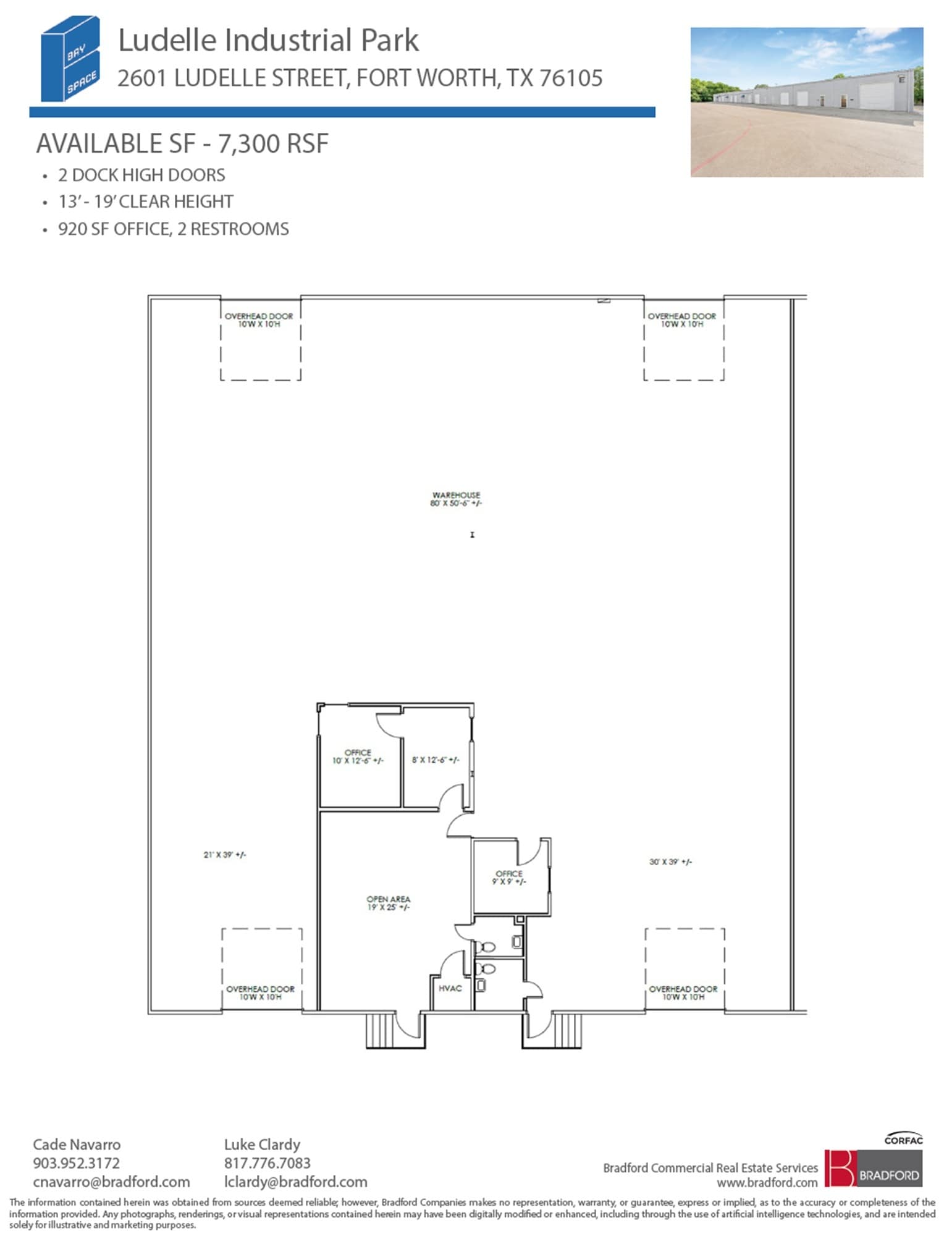 2661-2669 Ludelle St, Fort Worth, TX for lease Floor Plan- Image 1 of 1