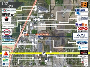 1001 State St, Chicago Heights, IL - AERIAL  map view