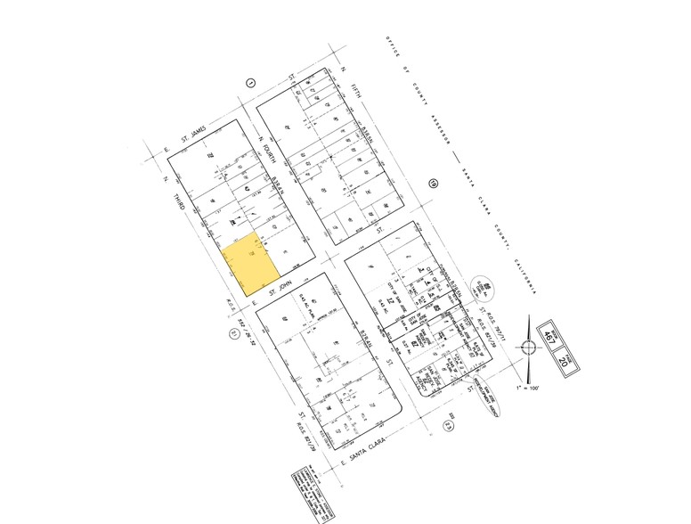 110 N 3rd St, San Jose, CA for lease - Plat Map - Image 2 of 15