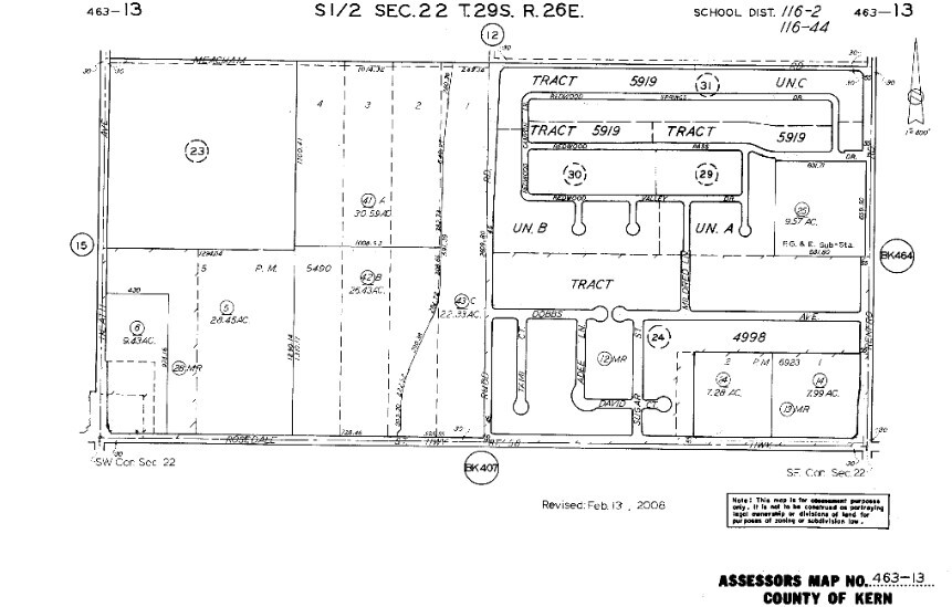 NWC Rosedale and Renfro Hwy, Bakersfield, CA for lease - Plat Map - Image 3 of 11